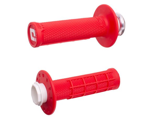 Odi Micro-X Lock-On semi-waffle handlebar grips - red/black UniversalRef: Odi00137A / 1129633005
