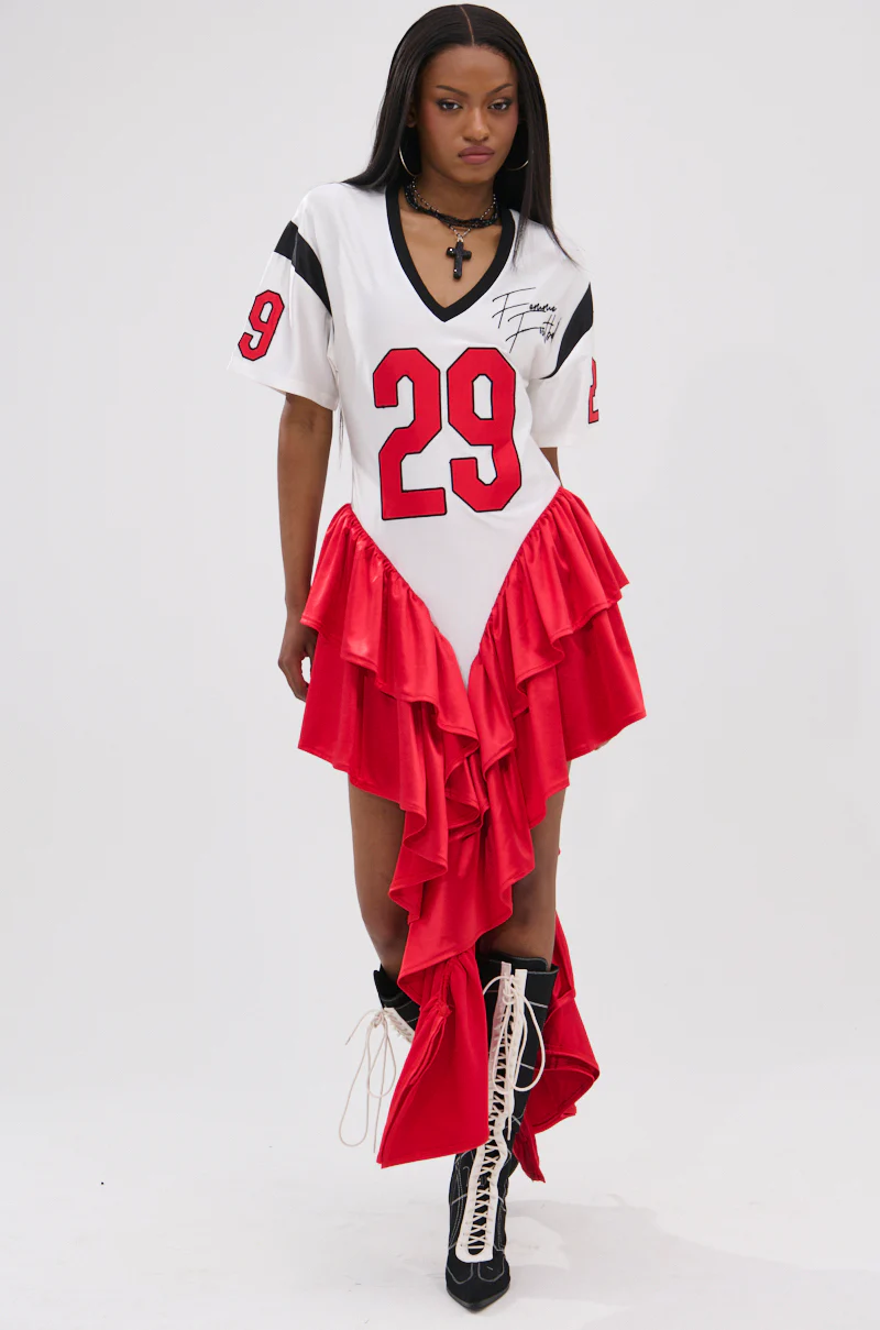 Femme Football Jersey Mini Dress