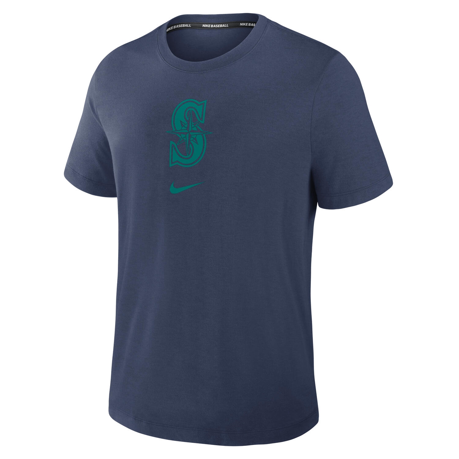 Seattle Mariners Early Work 2025 MLB Authentic Nike Tri-Blend T-Shirt Navy