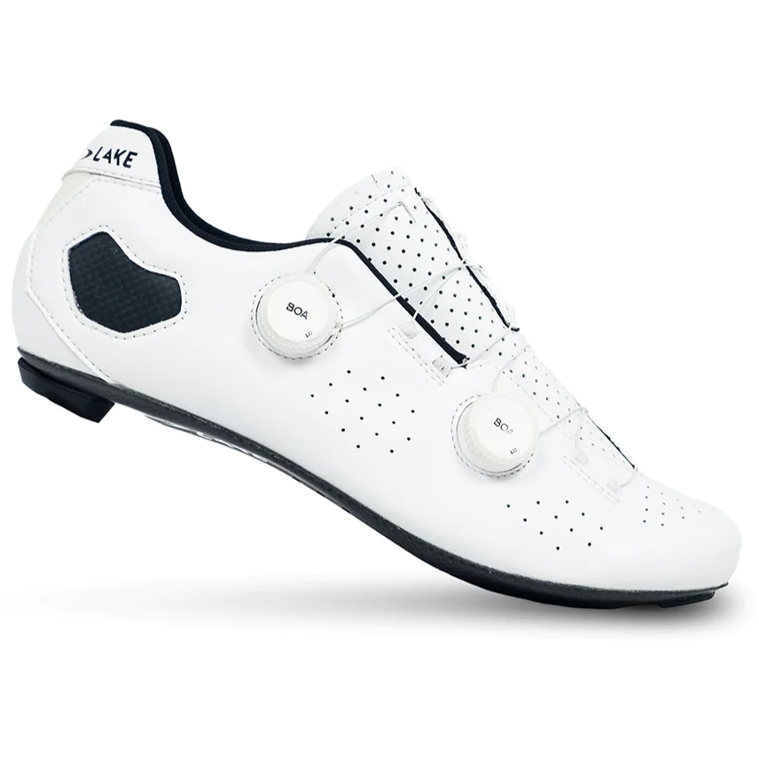 Lake CX333 Road Shoes Men - white/white Clarino