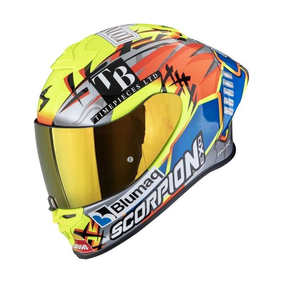 SCORPION Scorpion Exo -R1 EVO II Air - ARON MISANO - Gray / yellow helmetRef: SC1245