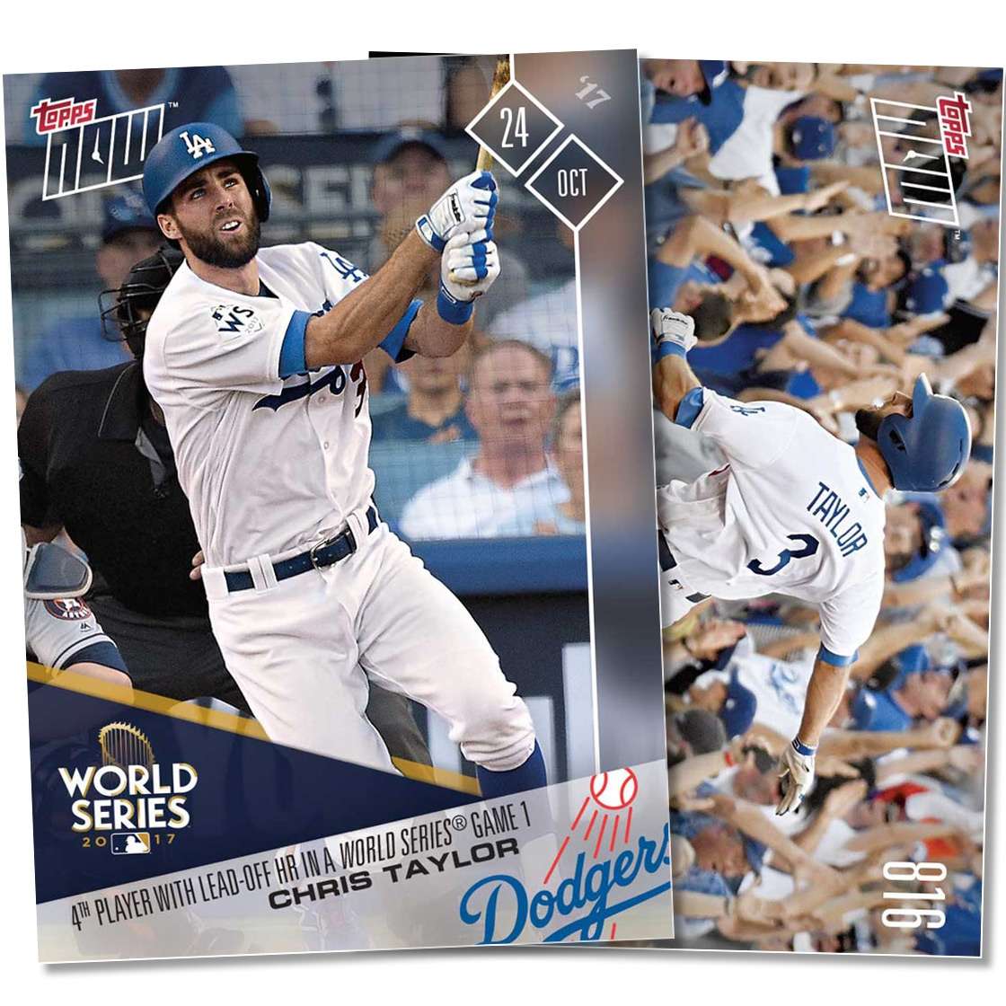 Chris Taylor - 10/24/2017 TOPPS NOW® CARD 816 - Print Run: 966