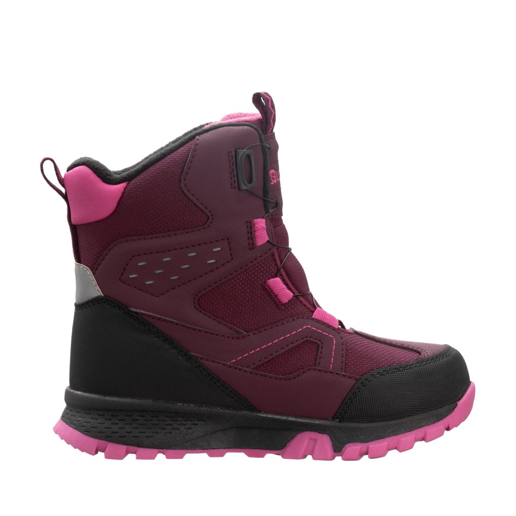 Trollkids Kirkenes Winter Boots Kids - Redwood/Magenta