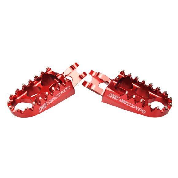 Standard Scar footrest - Black / RedRef: Scr0232 / S3215R