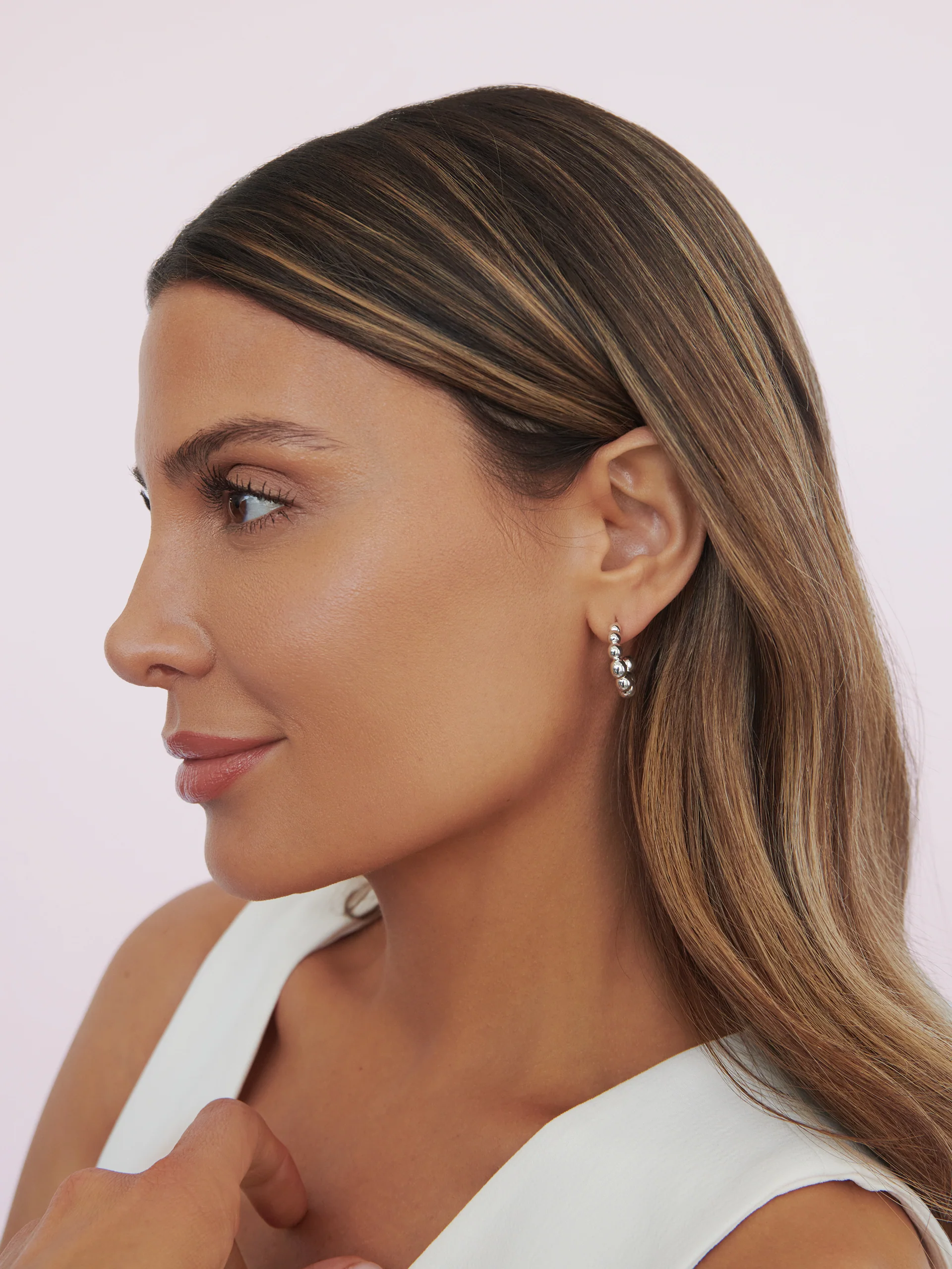 Bubble Huggie Hoops