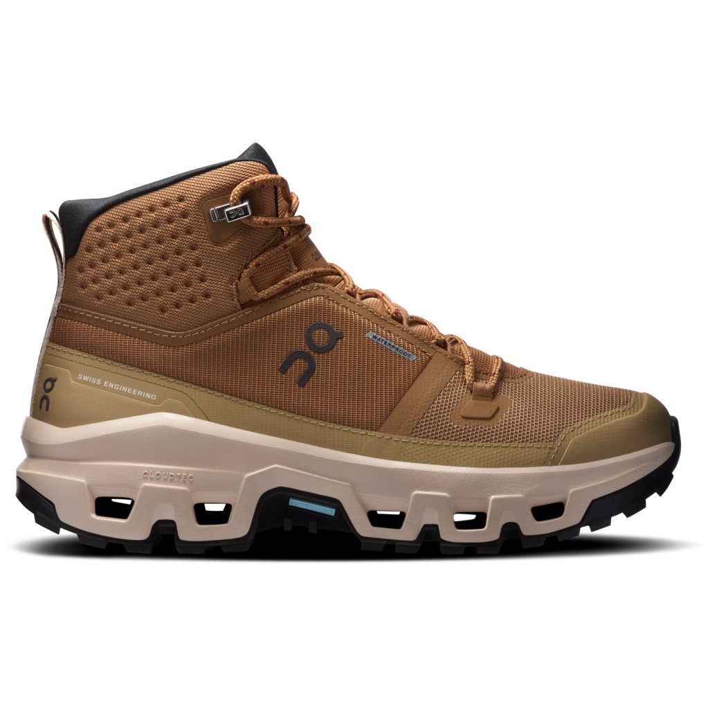On Cloudrock Mid Waterproof Hiking Shoes Women - Sphinx | Sand