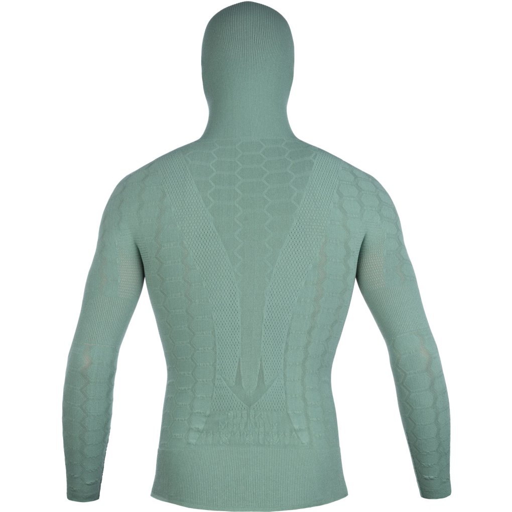 Q36.5 Base Layer 5 Plus Long Sleeve Hoodie Shirt Men - olive green