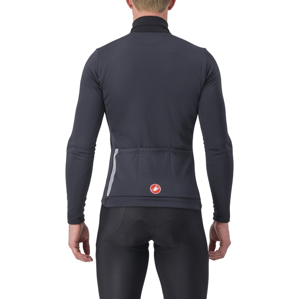 Castelli Entrata Thermal Jersey Men - light black/red 085