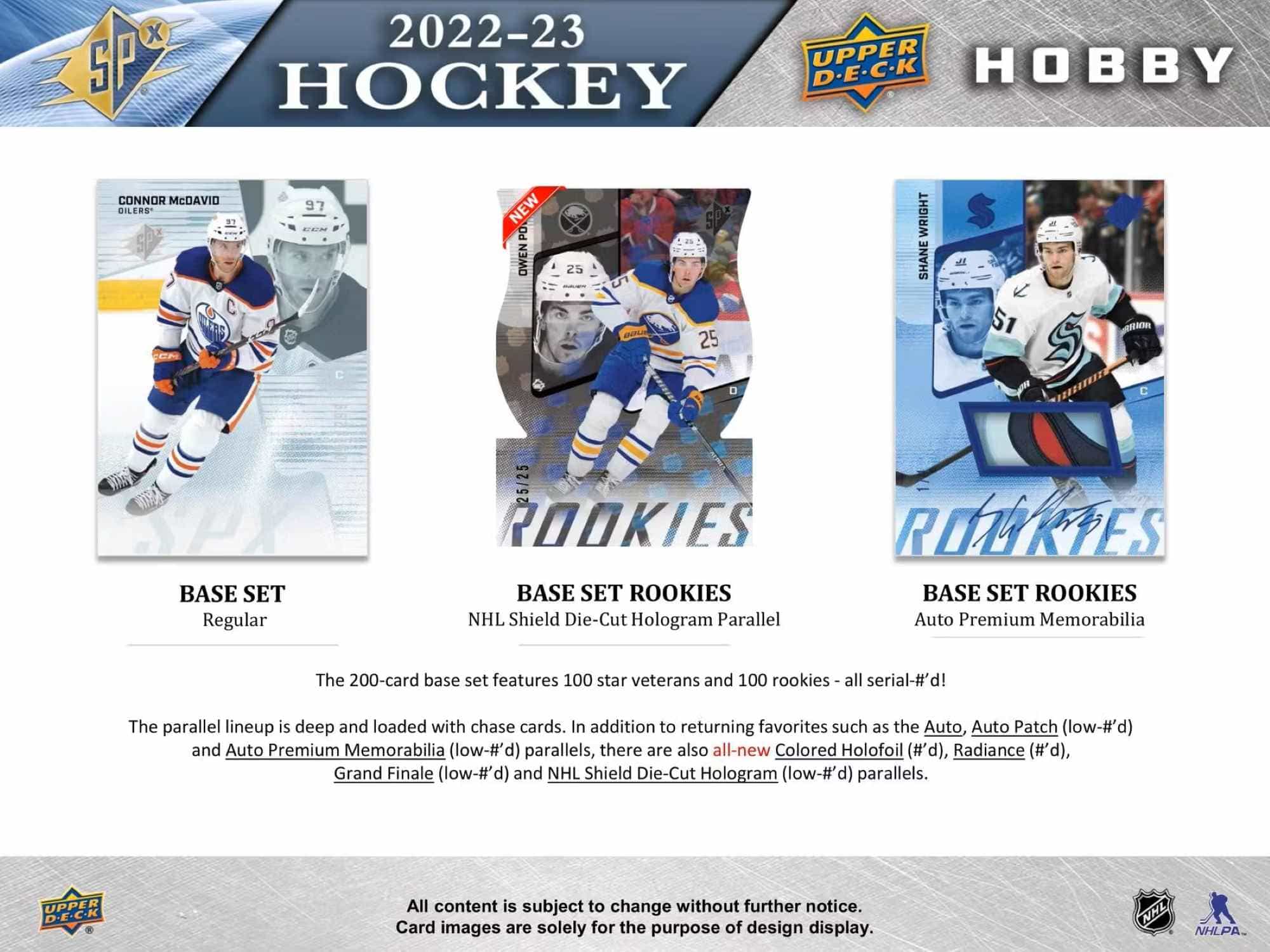 2022/23 Upper Deck SPx Hockey Hobby Box NHL