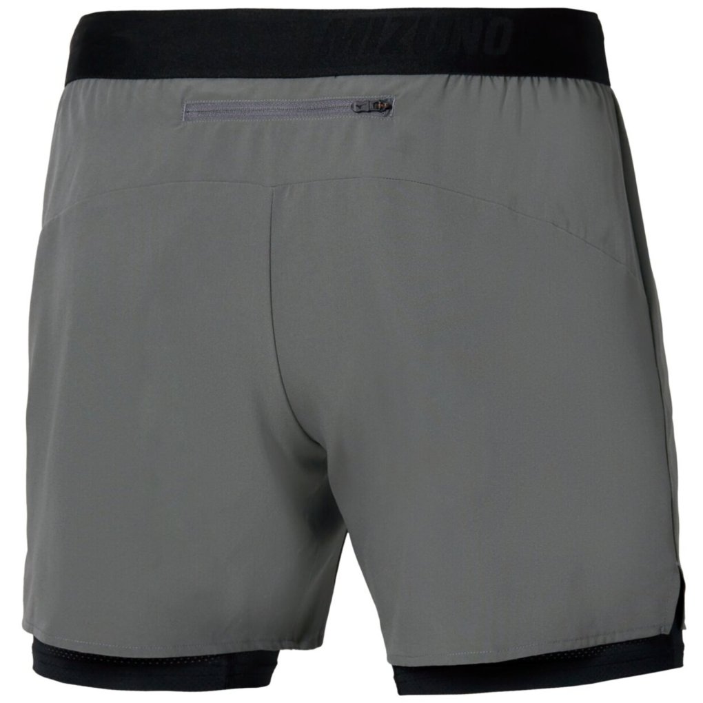 Mizuno Core 5.5 Inches 2-In-1 Running Shorts Men - Lava Smoke