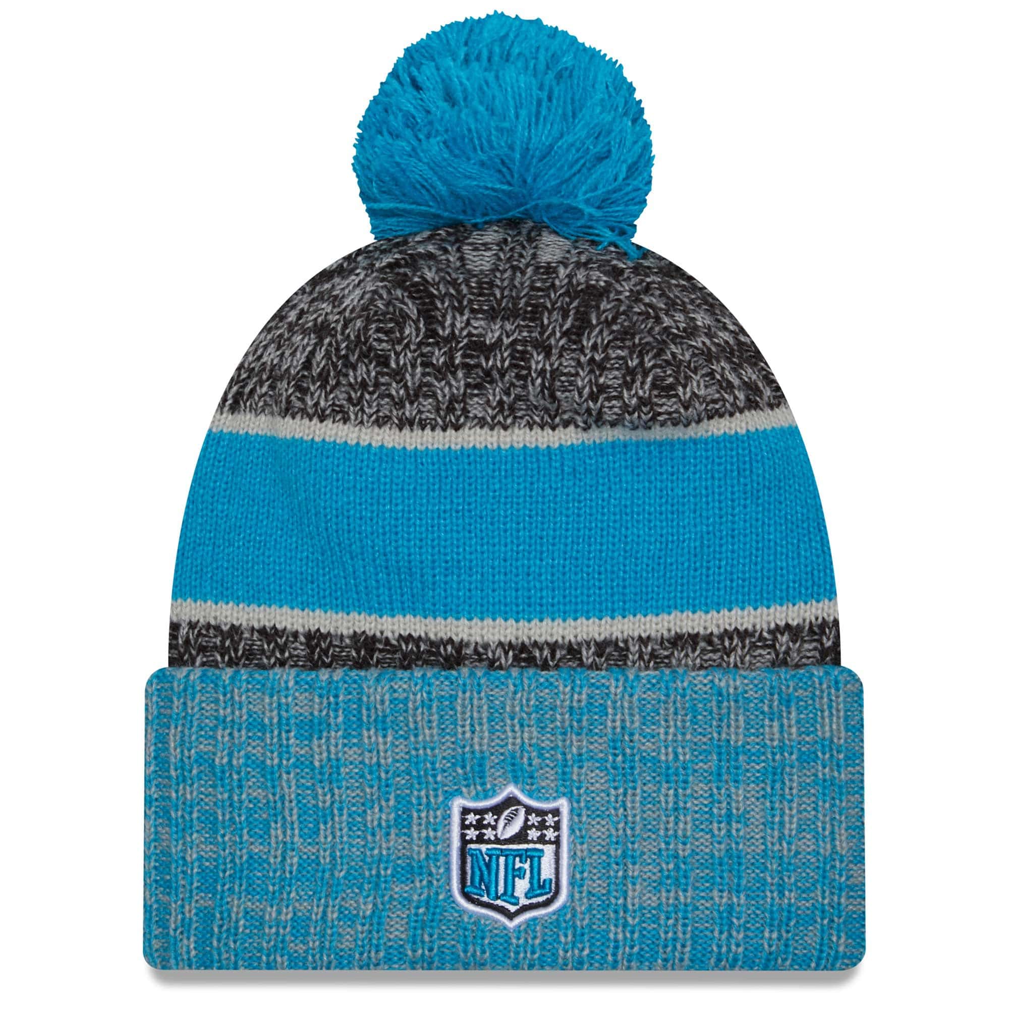 Carolina Panthers Colorway 2023 NFL Sideline New Era Sport Knit Hat