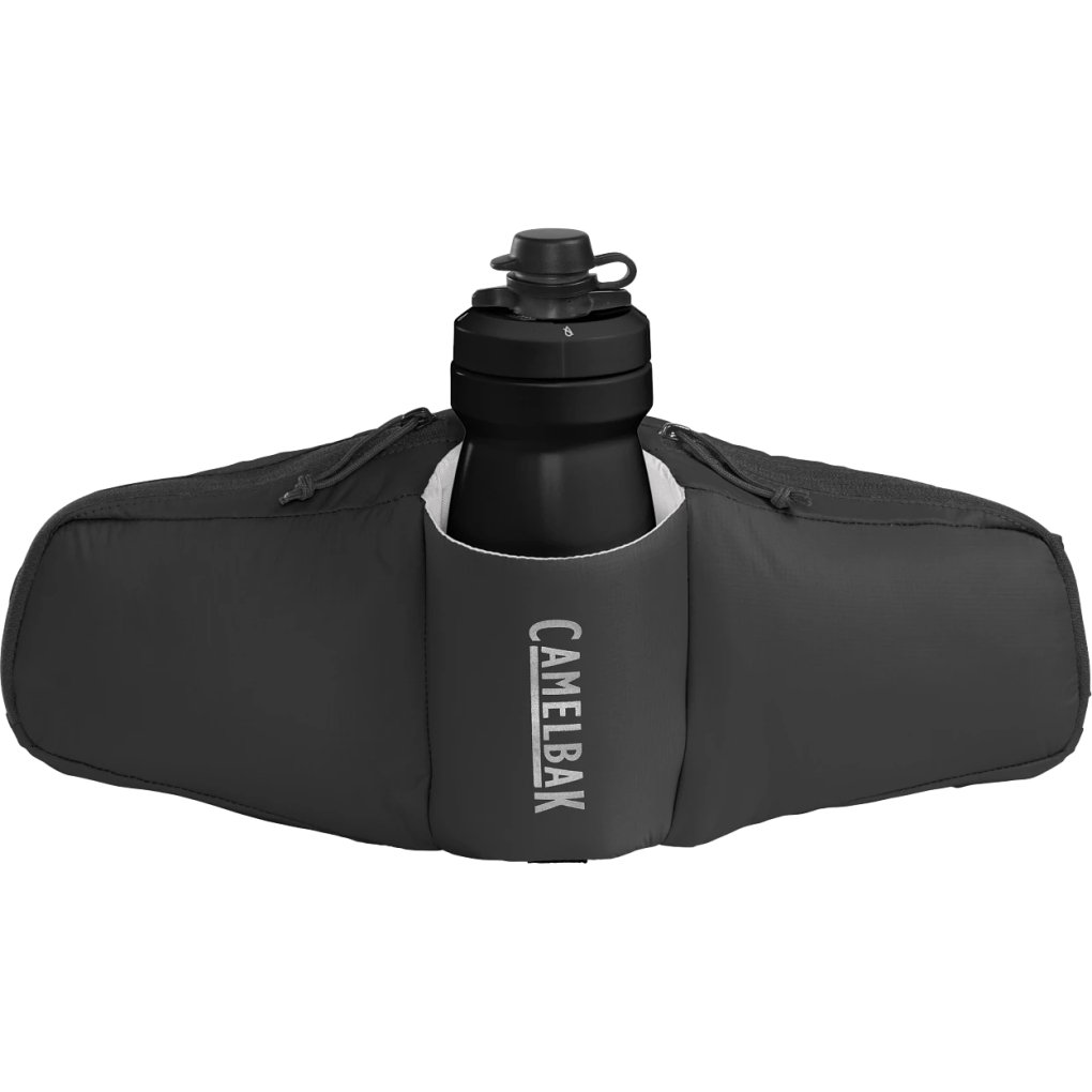 CamelBak Podium Flow 2L Waist Pack + 620ml Podium Dirt Bike Bottle - black