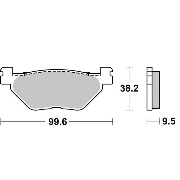 SBS 769LS Sinter Sintered Metal rear brake padsRef: 769LS / 769040