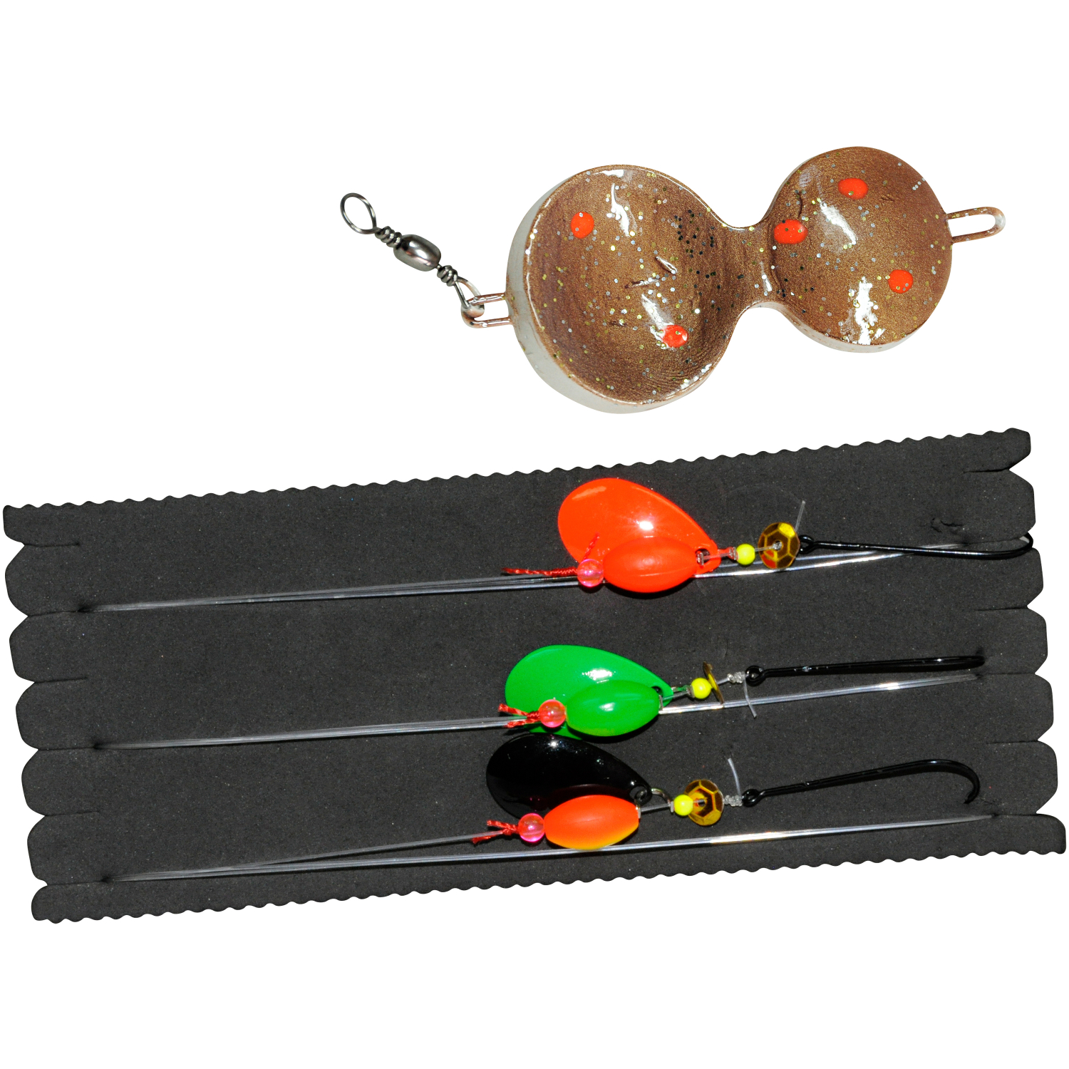 Eisele Flounder spoon rig (motoroil)