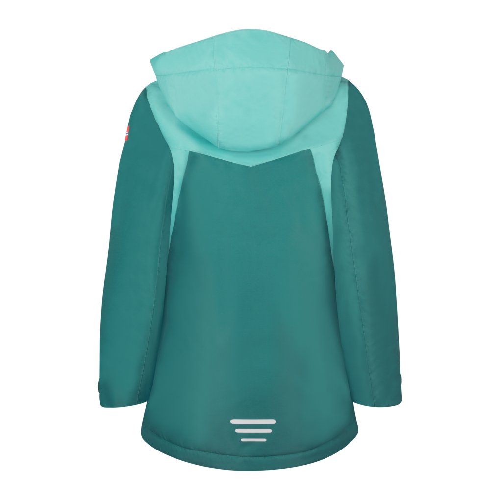 Trollkids Kongsberg Ski Jacket Girls - Dusty Teal/Midnight Petrol/Coral Pink