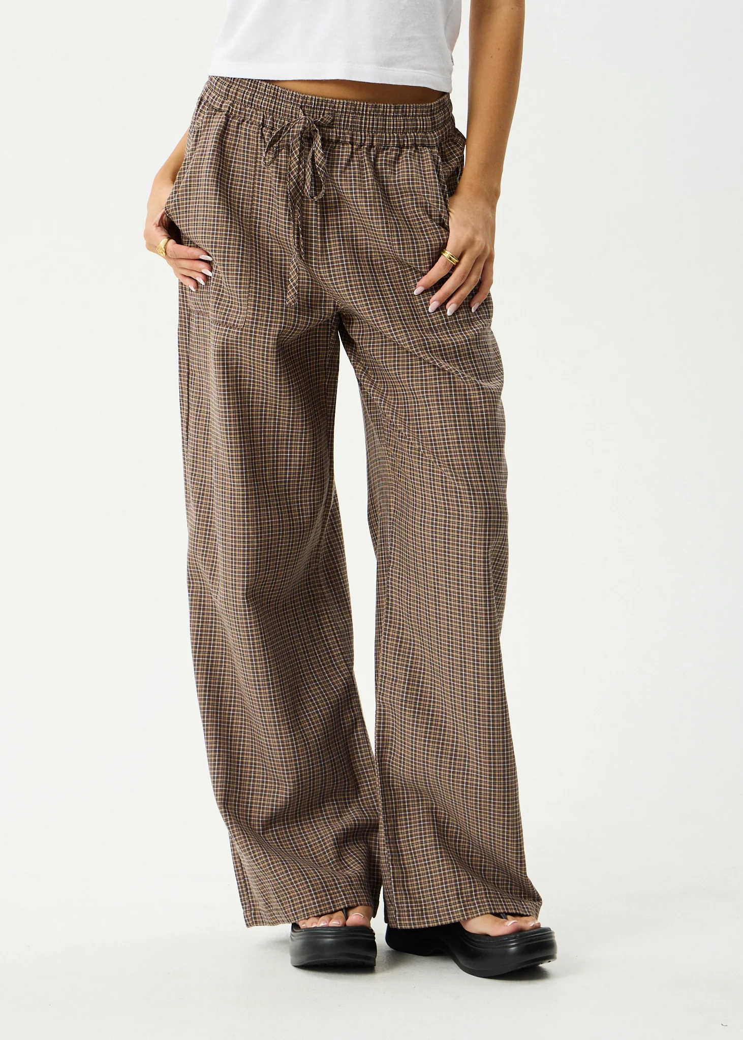 AFENDS Womens Hometown - Pant - Coffee