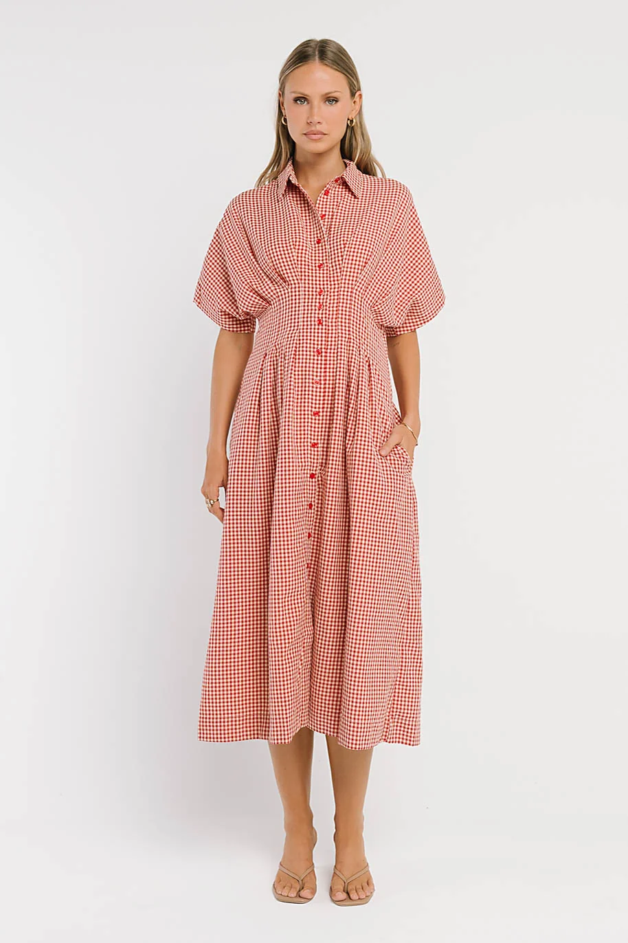 Collins Maxi Dress in Red