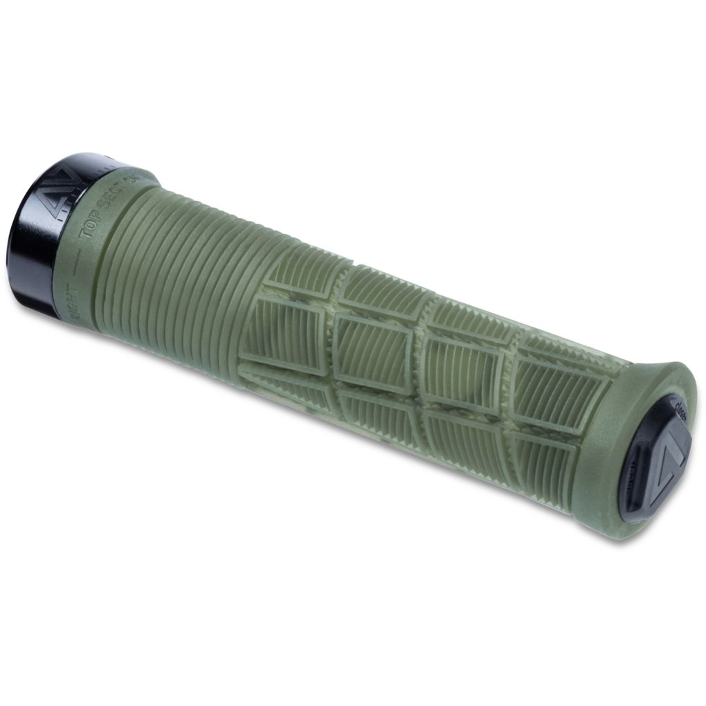 ACID DISRUPT SLIM Lock-On Handlebar Grips - translucent olive