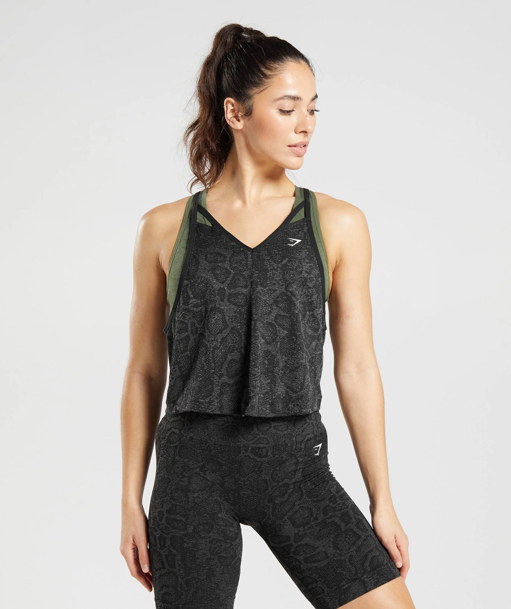Adapt Animal Seamless Midi Tank Urban Grey/Black