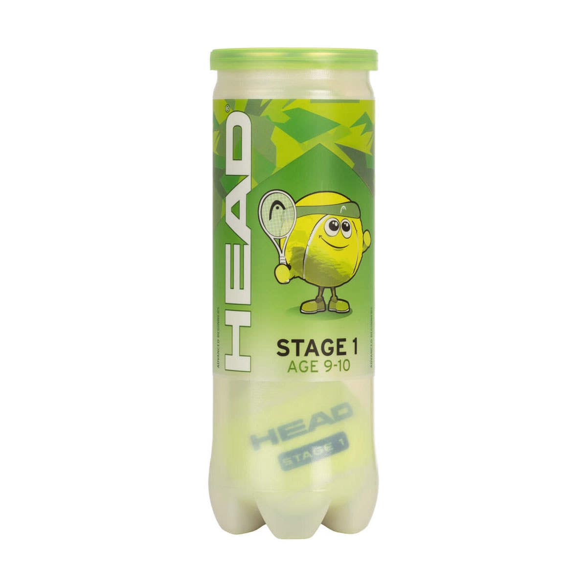 BOX OF 24 CANS 3 TENNIS BALLS HEAD STAGE 1 GREEN