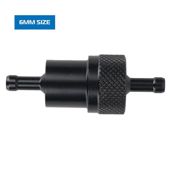 Oxford Fuel Filter — Aluminum Alloy (6mm) Universal - BlackRef: od0228 / ox832