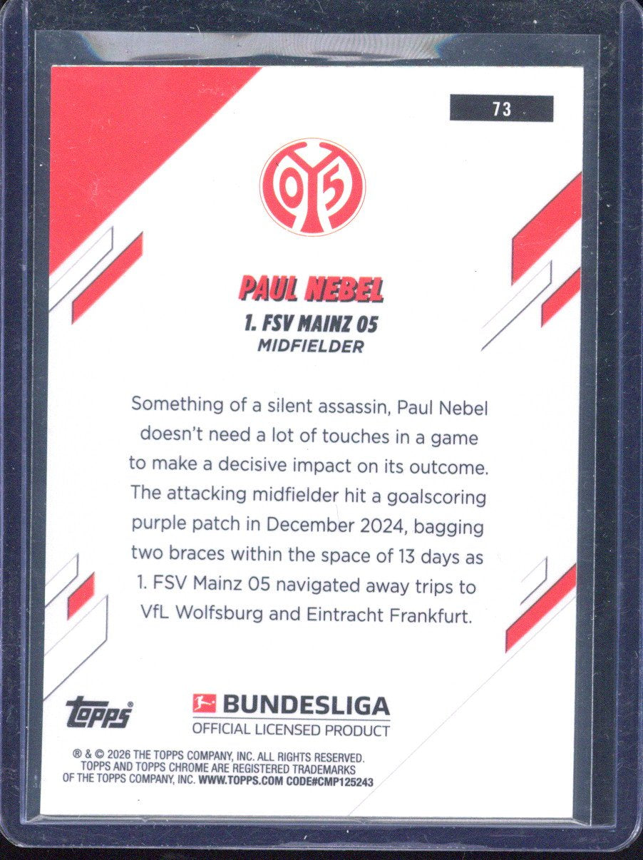 2025-26 Topps Chrome Bundesliga Paul Nebel Frozen /5