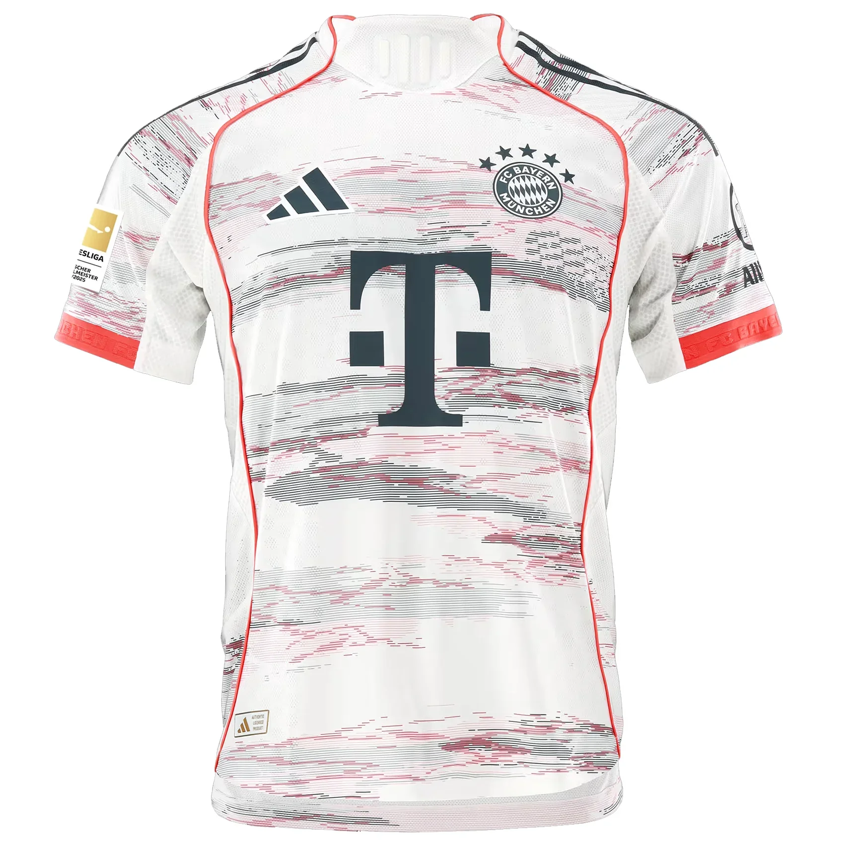 Muller Special Authentic Away Jersey 25/26 w/ Sponsor + Meister Bundesliga Patch (White/Red)