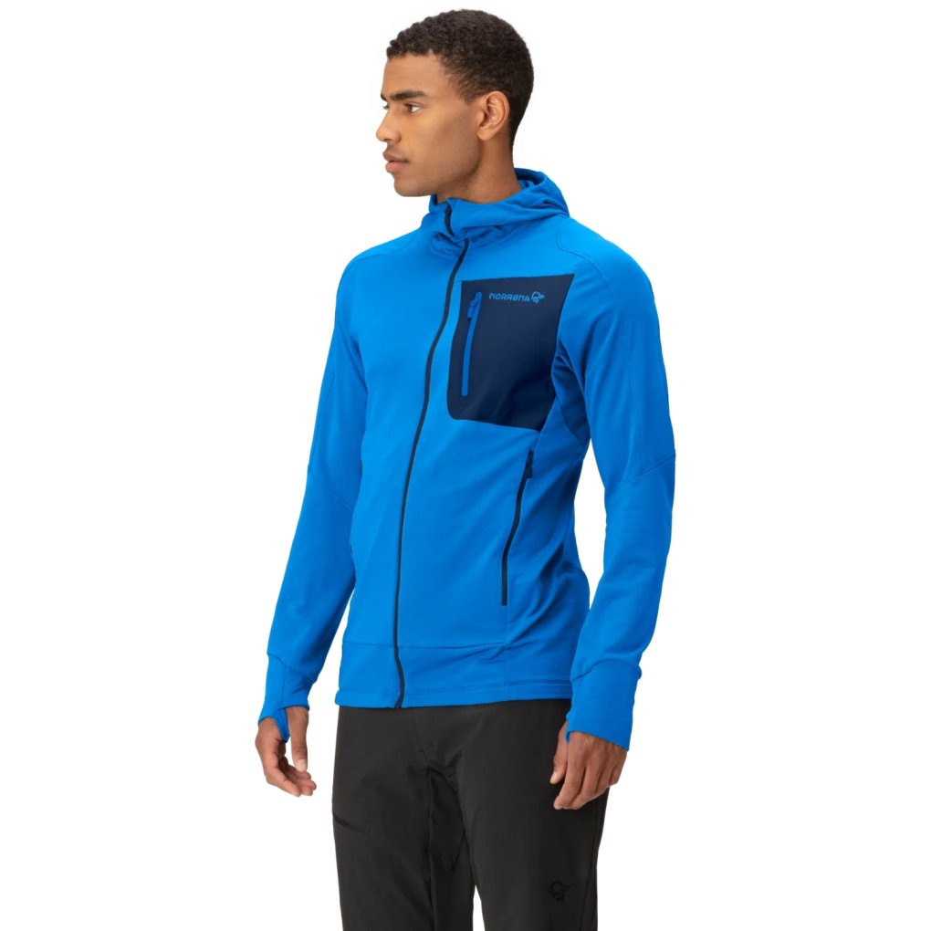Norrona falketind Power Grid Hood Jacket Men - Skydiver