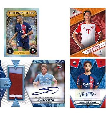 Topps UCL Superstars Season 2023/24 Trading Cards - Box With 24 Packets