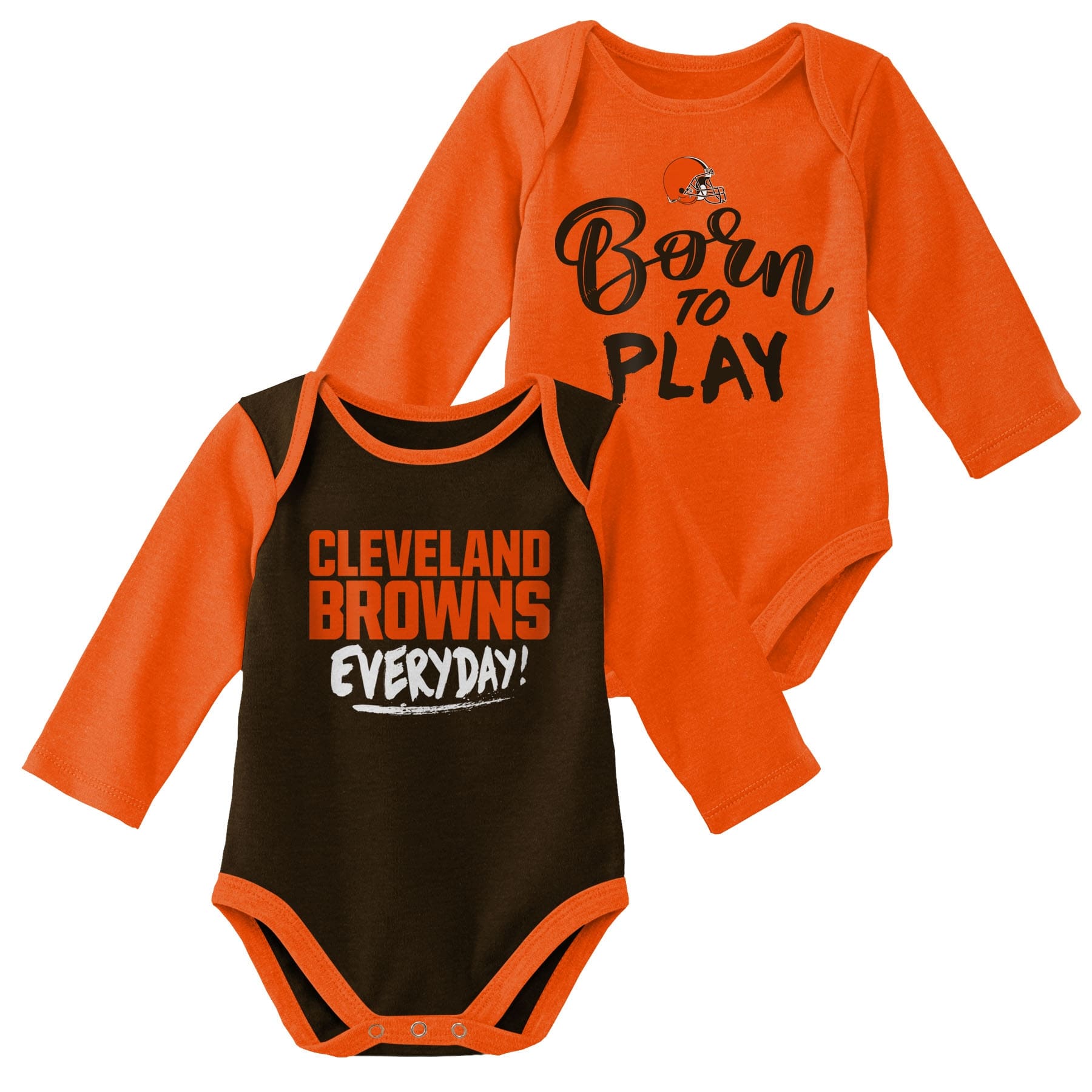 Cleveland Browns Born to Play NFL Baby Bodysuit Set (2-Piece)