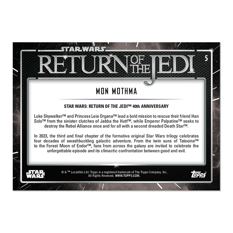 2023 Topps Star Wars: Return of the Jedi™ 40th Anniversary Card #5 - Mon Mothma - Topps UK