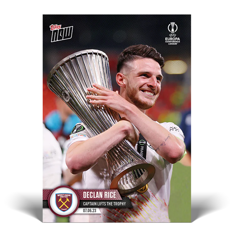 Topps UK - Captain lifts the trophy - ECL TOPPS NOW® Card #57
