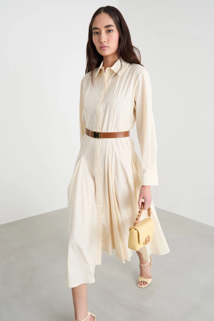 Long shirt dress - IVORY