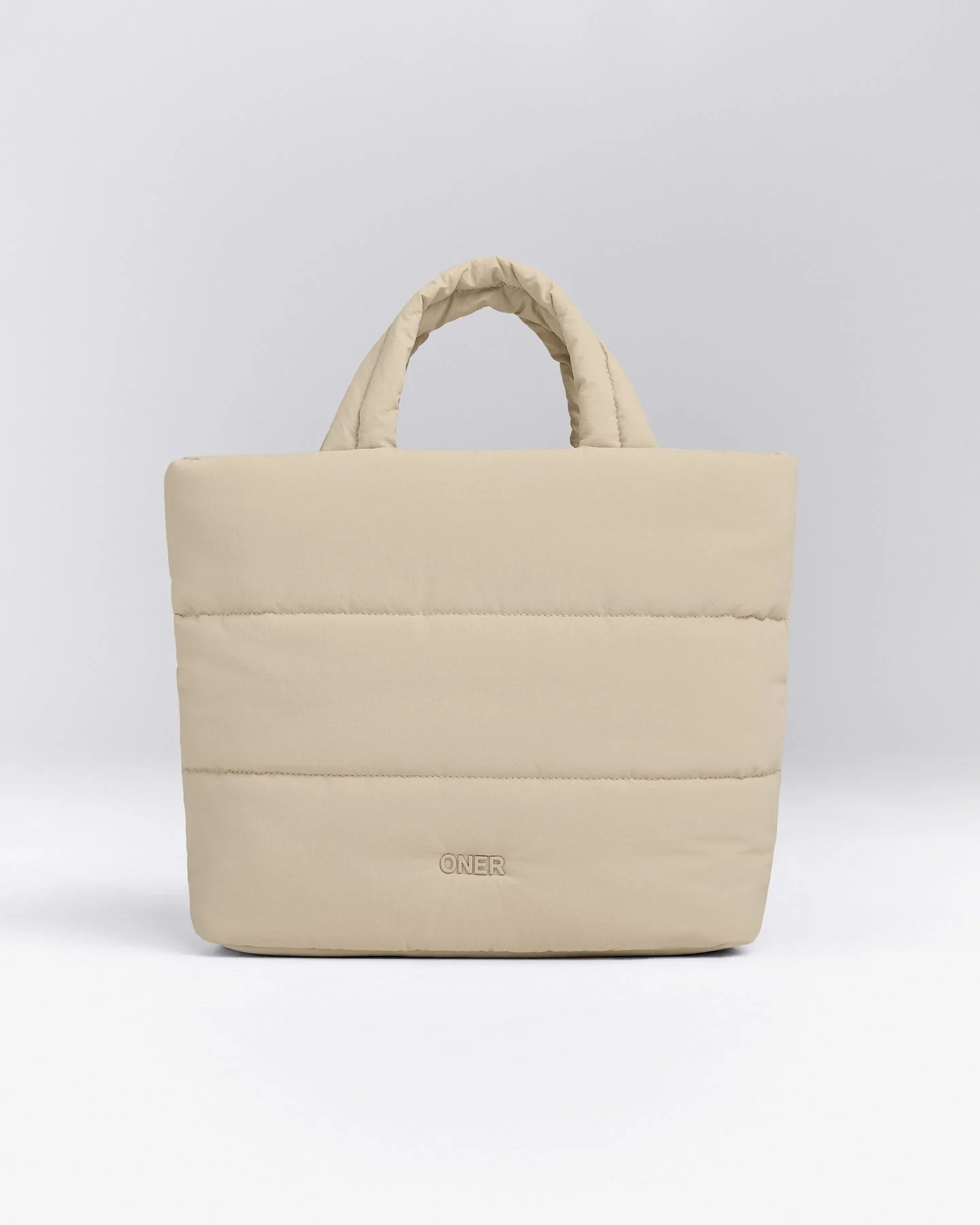 Quilted Midi Tote | Oatmeal