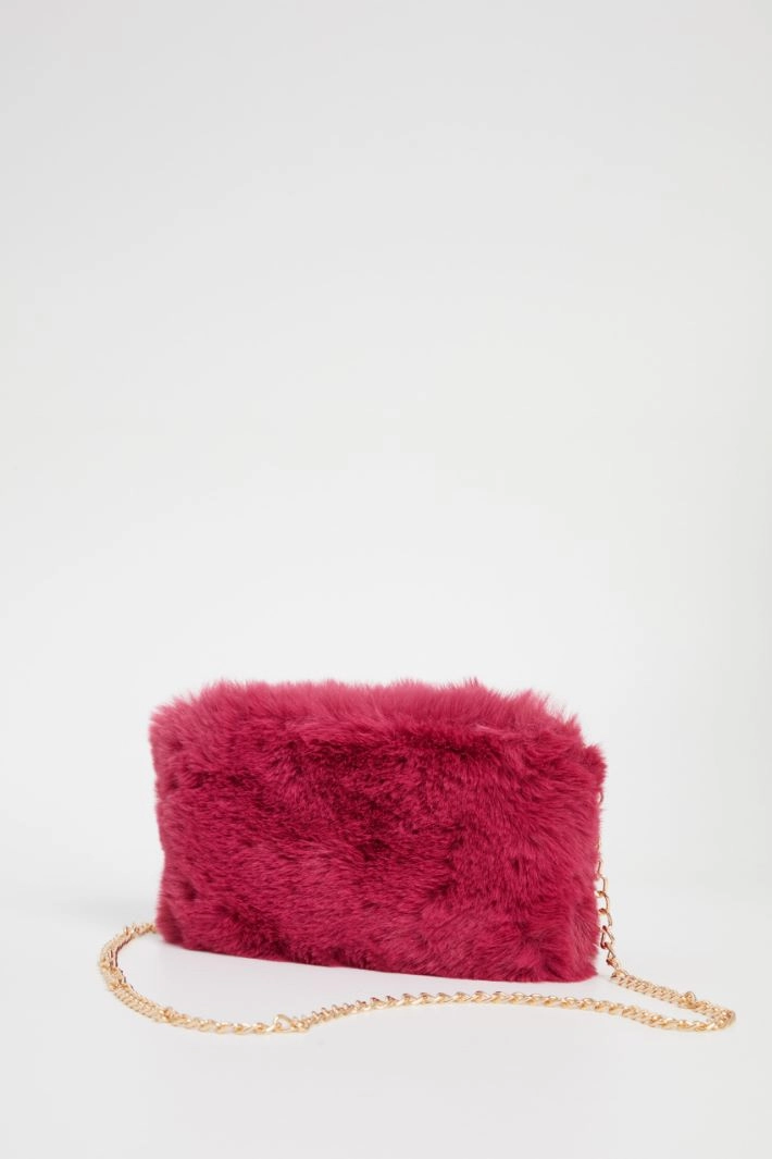 Plush bag - FUCHSIA