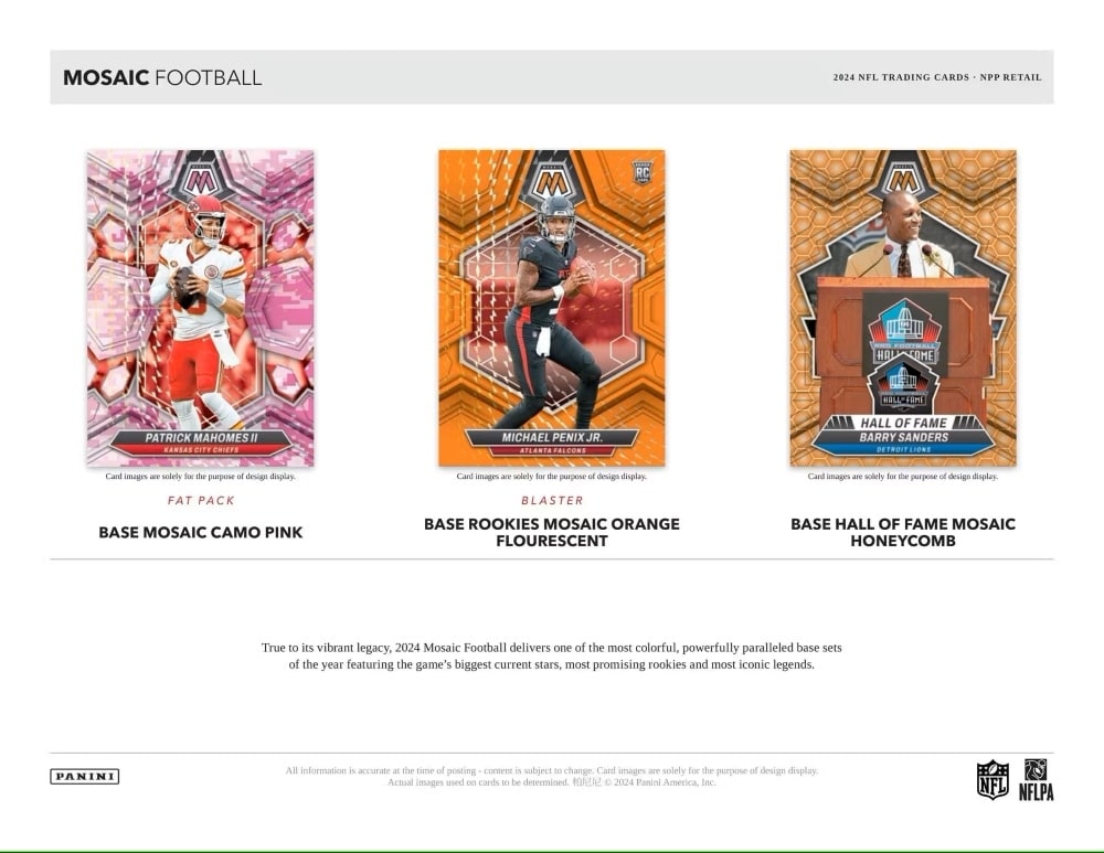2024 Panini Mosaic Football NFL Blaster Box
