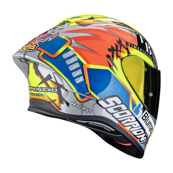SCORPION Scorpion Exo -R1 EVO II Air - ARON MISANO - Gray / yellow helmetRef: SC1245