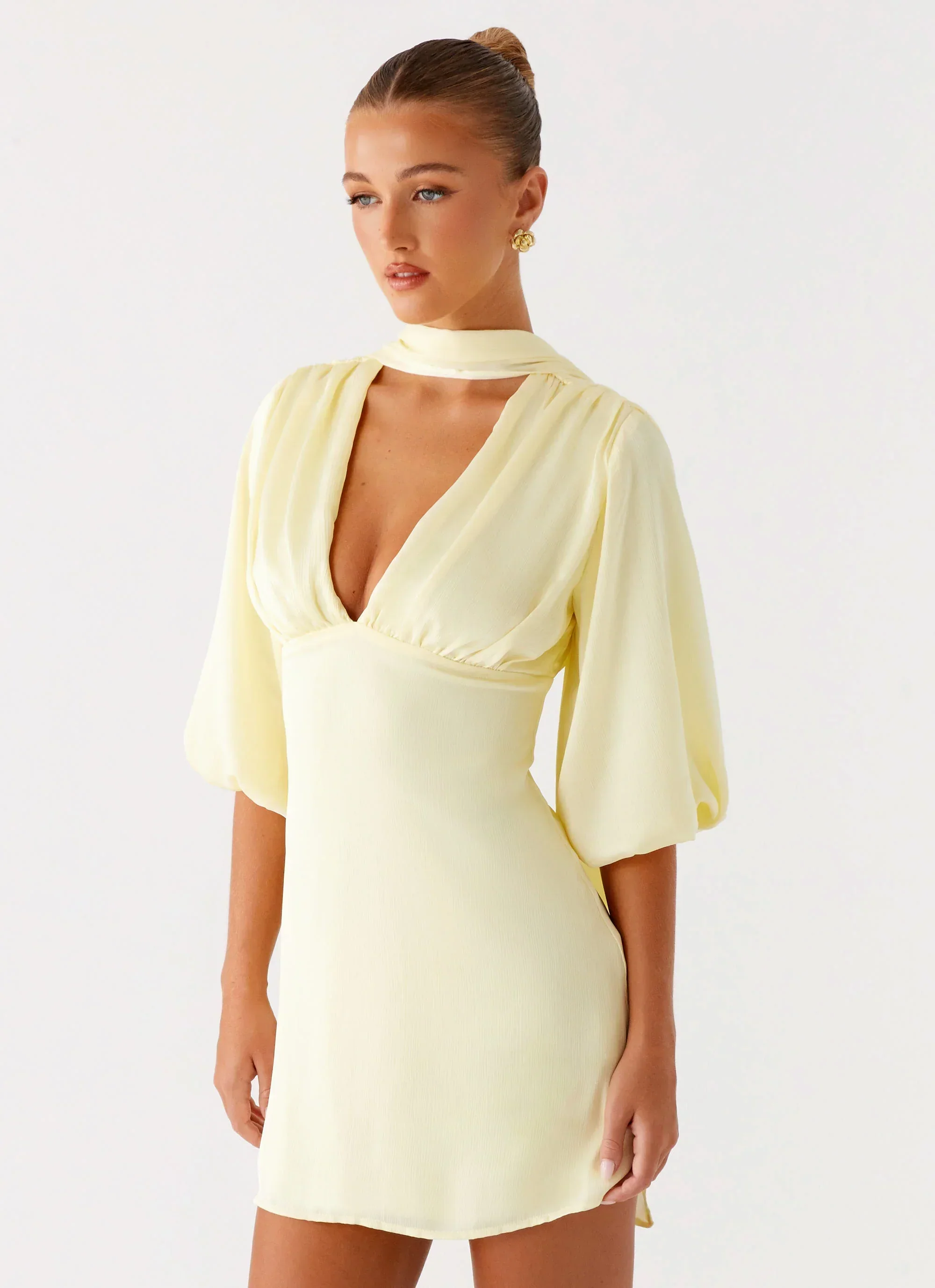 Mary Mini Dress Yellow