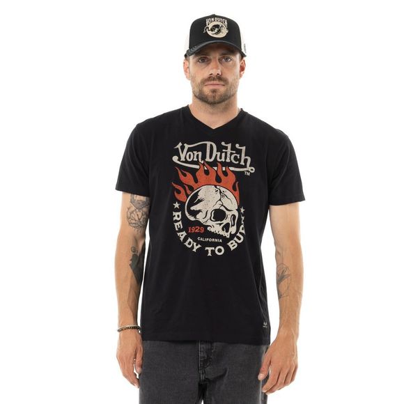 T-Shirt manches courtes Von Dutch BURN - NoirRef : VDH0344