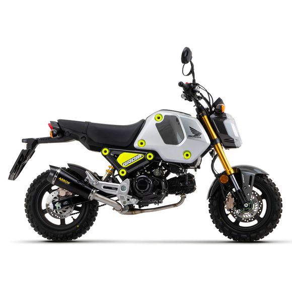 Arrow X-Kone nichrom dark silencer carbon end cap - BlackHONDA 125 MSX 125 ABS (JC75) - 2021 - 2025Ref: AW0488 / 52511XKN