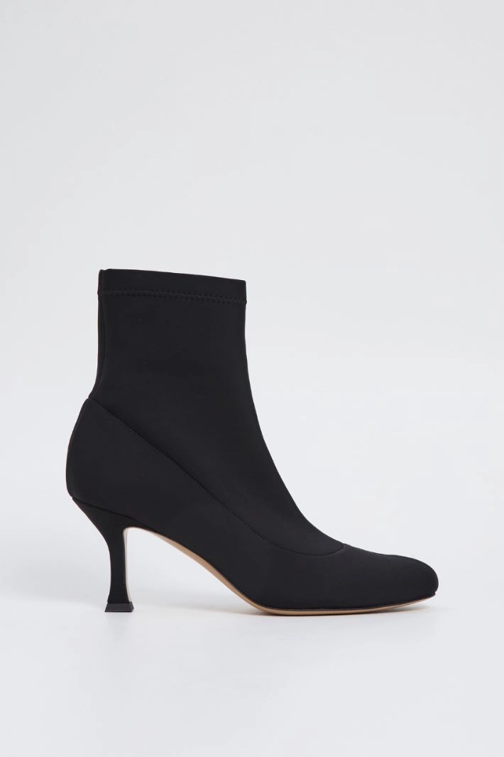 Ankle boot in technical fabric - BLACK