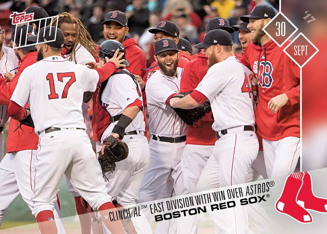 Red Sox - 09/30/2017 TOPPS NOW® CARD 676 - Print Run: 336