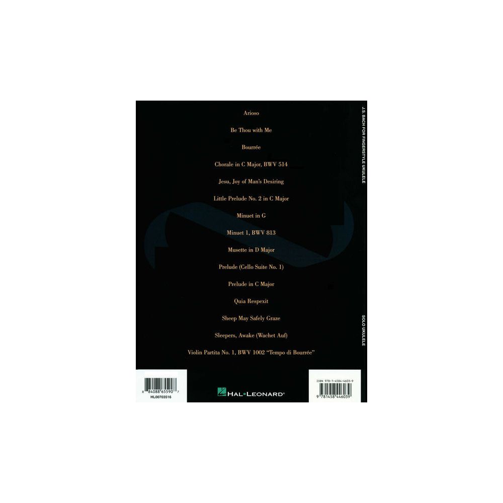 Hal Leonard J.S.Bach f Fingerstyle Ukulele – Thomann Ireland