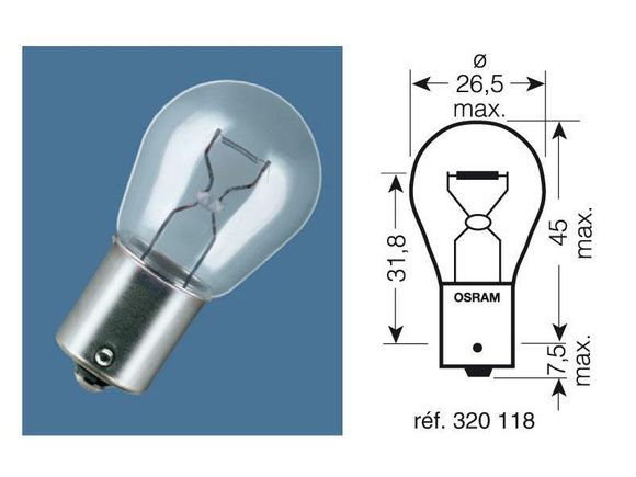 Osram Original Line P21W 12V 21W bulb - x10 UniversalRef: Osrm00076A / 3062603