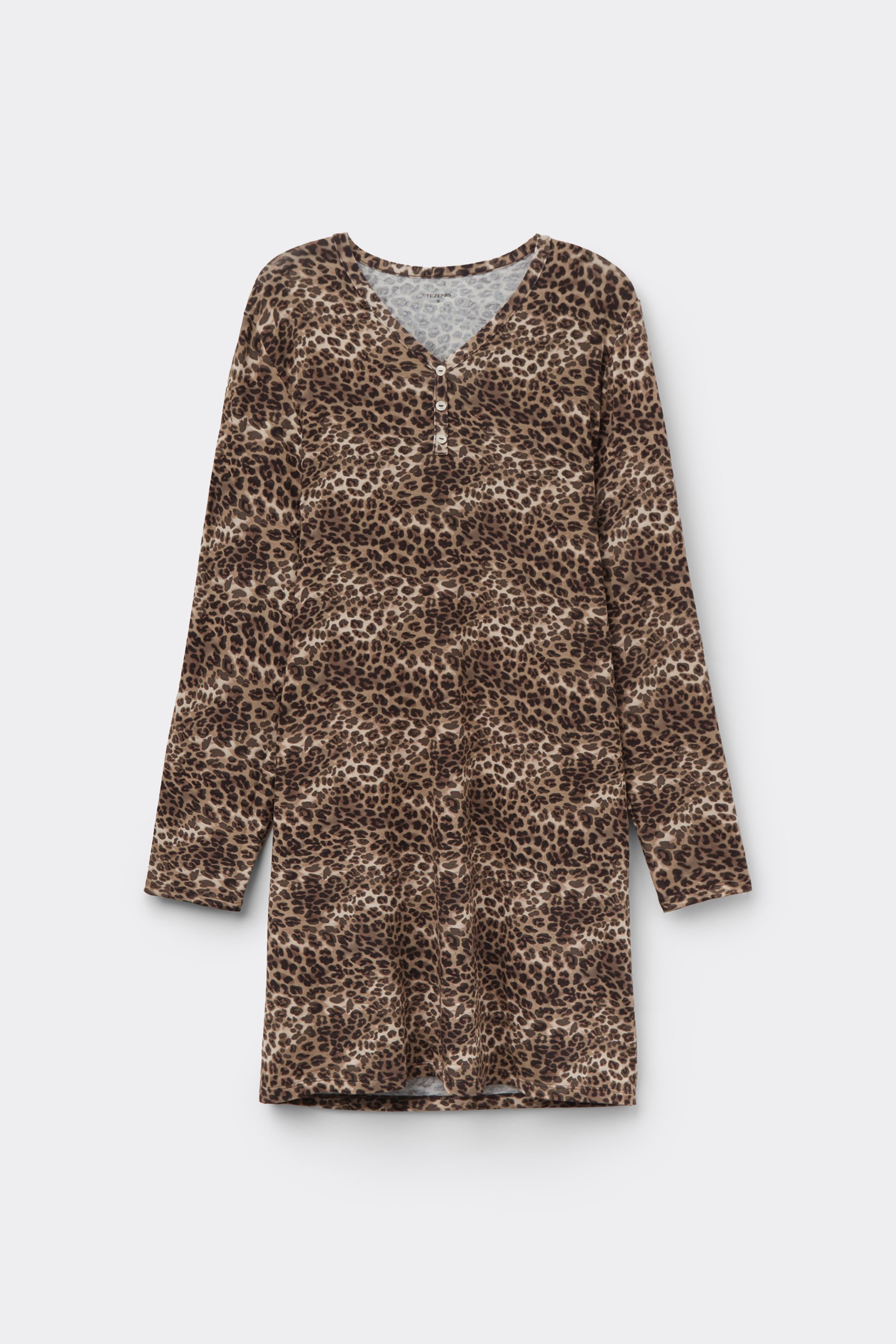 Animal Print Viscose Nightgown
