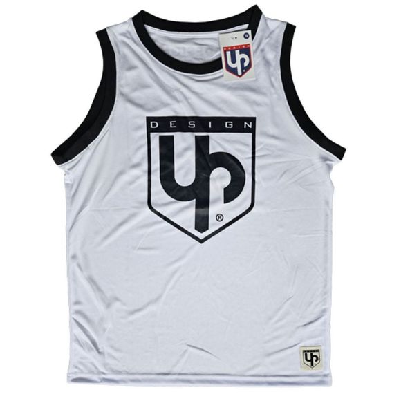 Short Sleeve T-Shirt UP Design Basketball Jersey - WhiteRef: UPD0554 / 885020