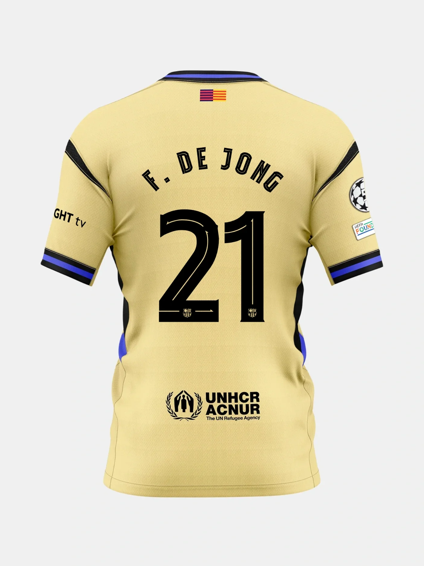 F. De Jong | Ucl Women'S Away Jersey 25/26 Fc Barcelona X Kobe Bryant - Player'S Edition