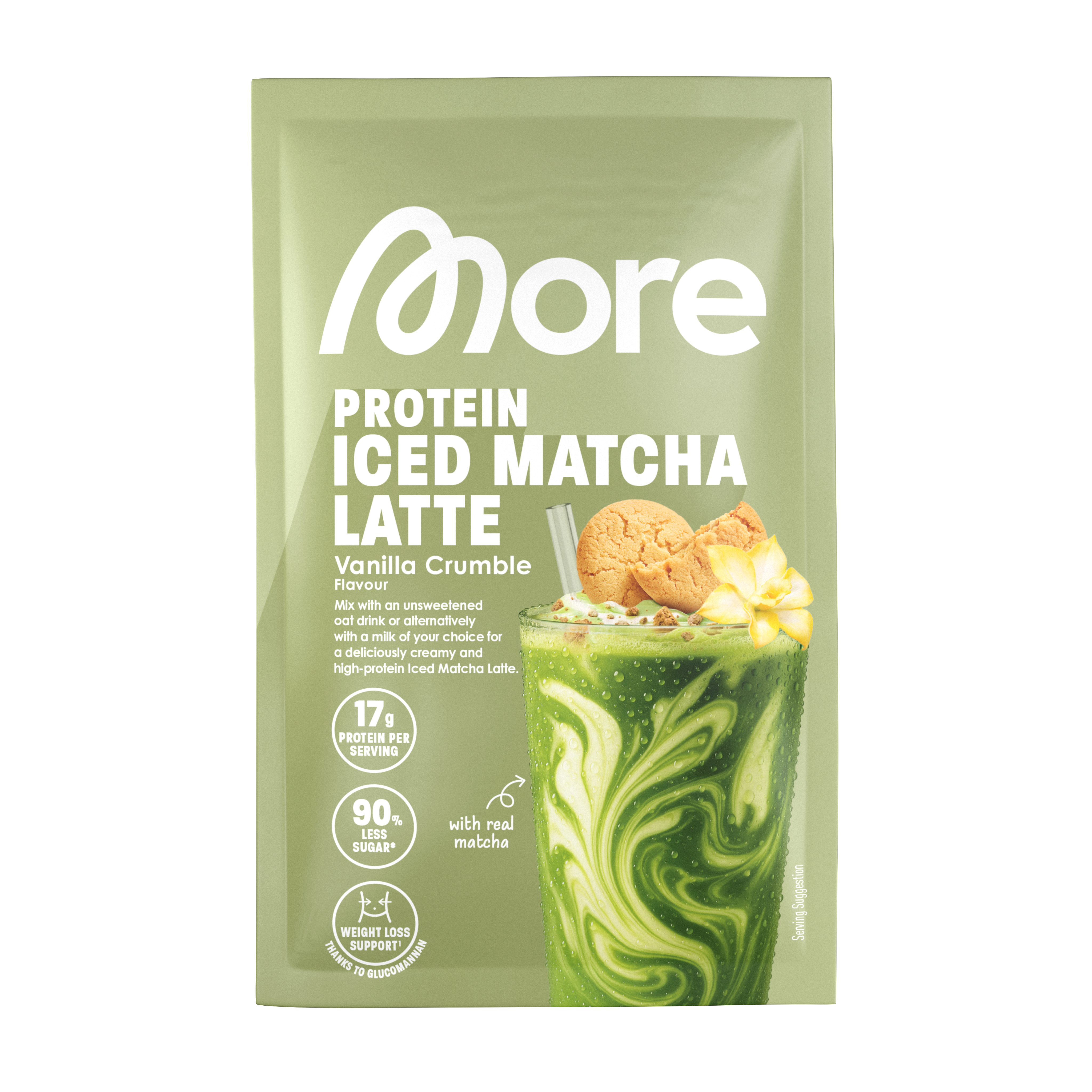 More Protein Iced Matcha Latte