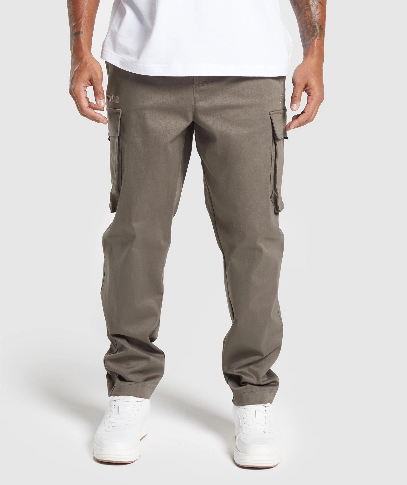 Rest Day Woven Cargo Pants Camo Brown