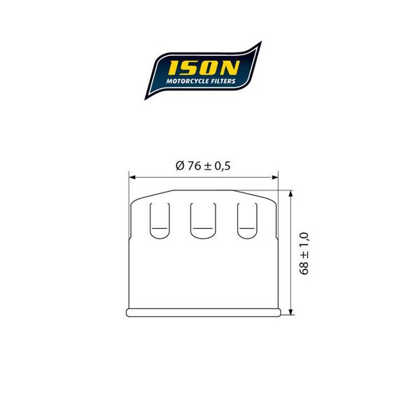 Ison 153 CANISTER Oil Filter Original TypeRef: ISON 153
